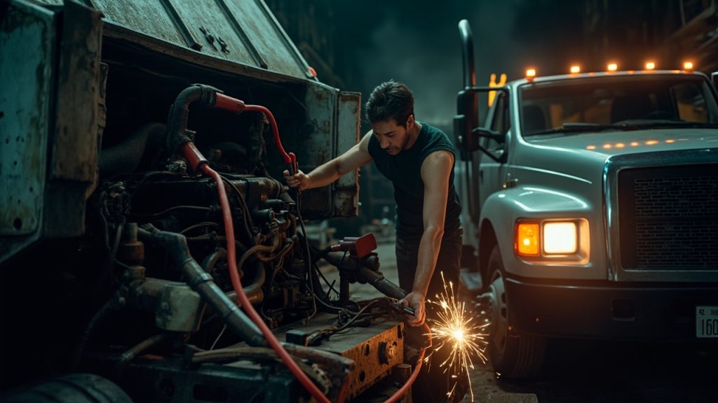 Comment démarrer un camion en panne de batterie 24v