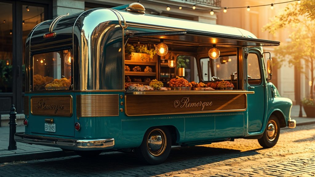 Remorque food truck vintage : charme rétro et modernité