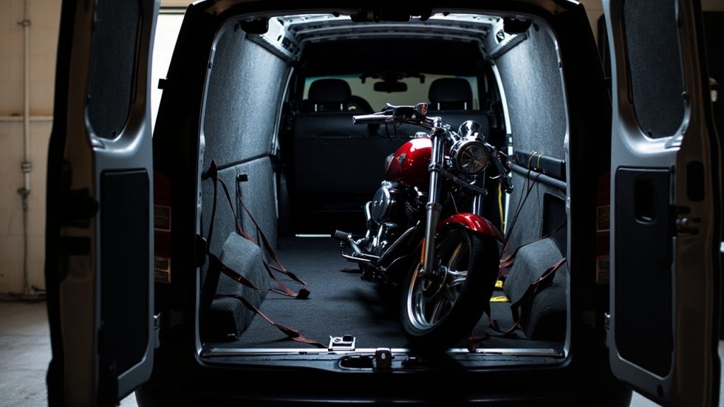 Transporter votre moto dans un fourgon en toute sécurité