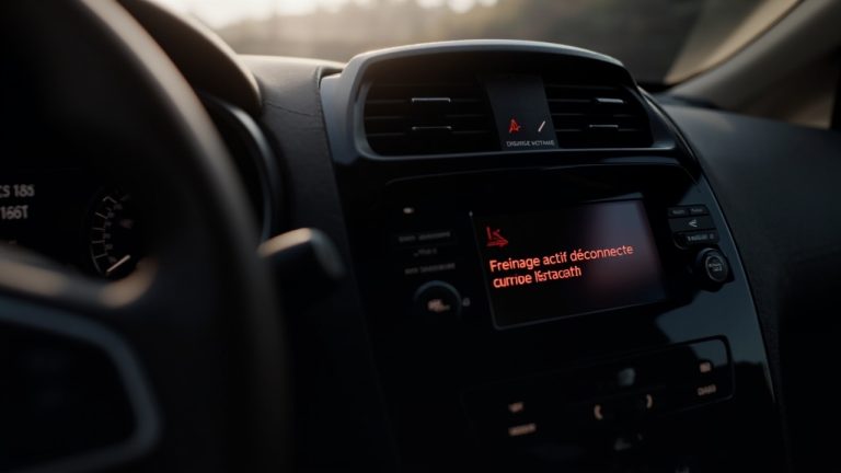 Freinage actif déconnecté de la kadjar : fonctionnement, causes et entretien